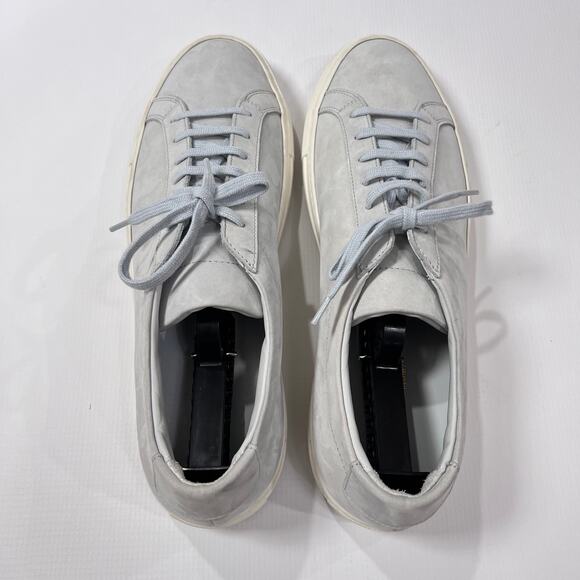 COMMON PROJECTS Achilles Low Sneakers Grey Nubuck 2366 EU 44 US 11 Shoes ITALY - Picture 12 of 13
